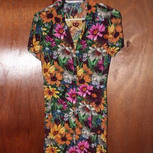 Zara colorful sunflower dress